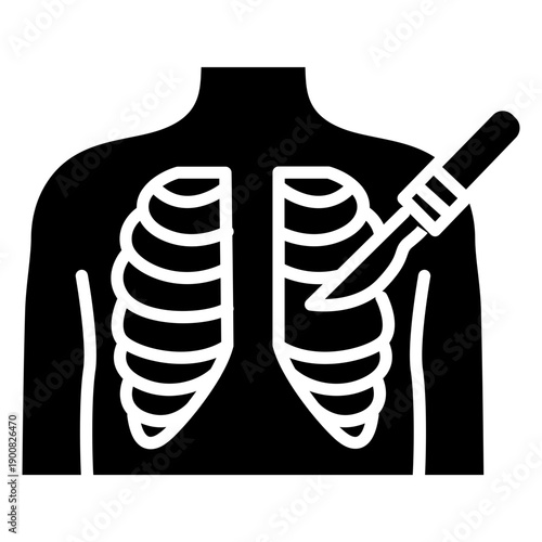 Thoracic Surgery Vector Icon