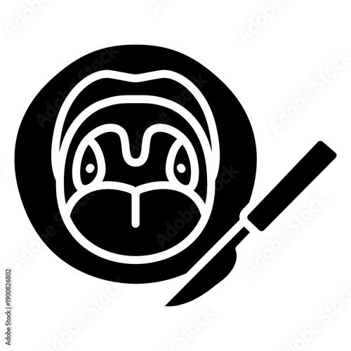 Tonsillectomy Vector Icon