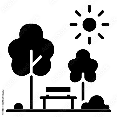 Green Spaces Vector Icon