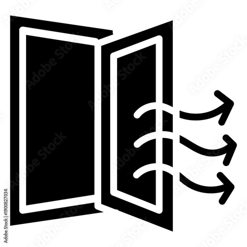 Natural Ventilation Vector Icon