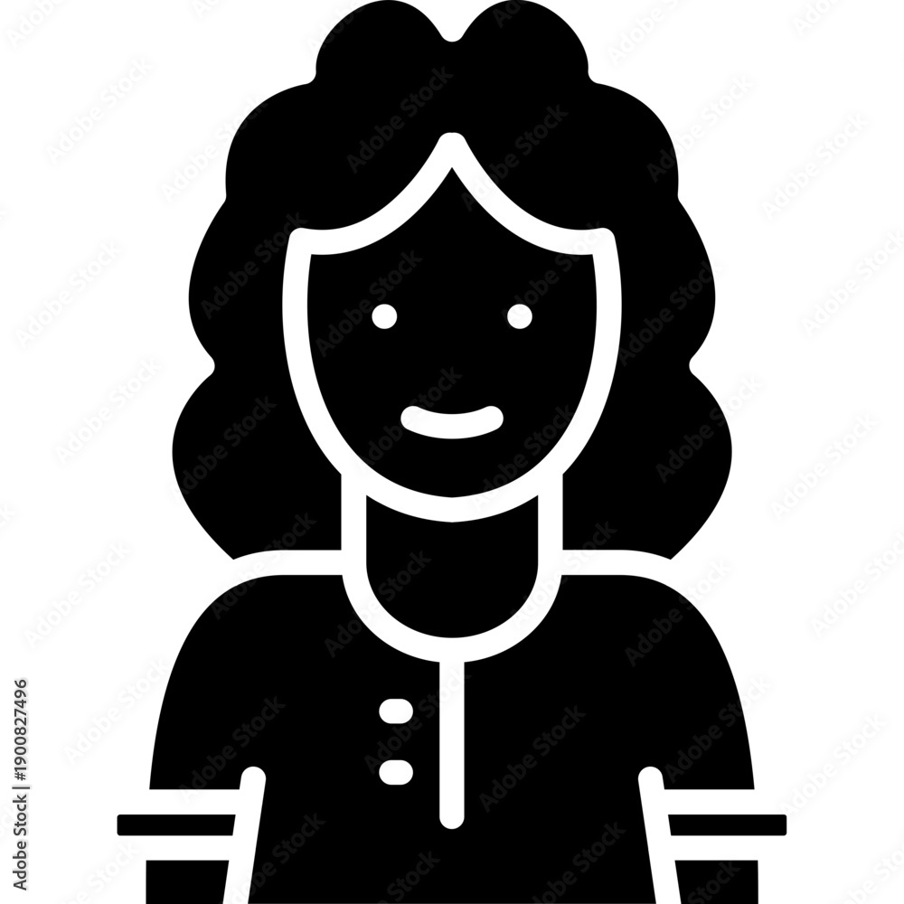 Obraz premium Female Vector Icon