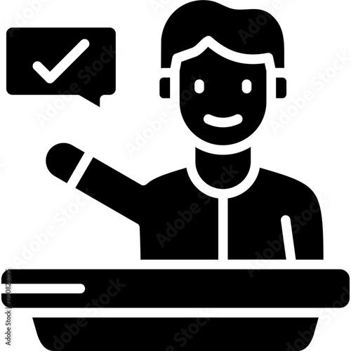 Assertiveness Vector Icon