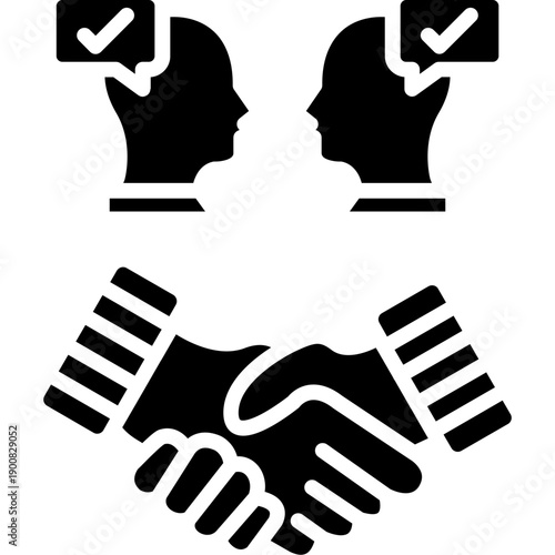 Conflict Resolution Vector Icon