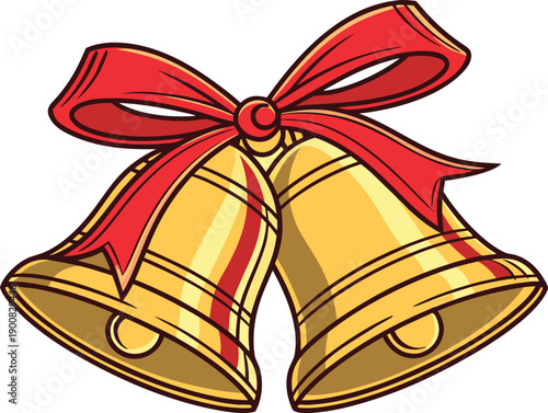 Traditional Jingle Bells Christmas Design. Elegant Jingle Bells Holiday Illustration. Jingle Bells Decoration for Christmas Greeting. Minimal Jingle Bells Festive Design. Seasonal Jingle Bells