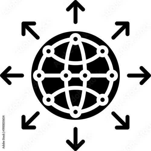 Network Expansion Vector Icon