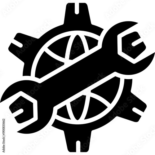 Network Maintenance Vector Icon