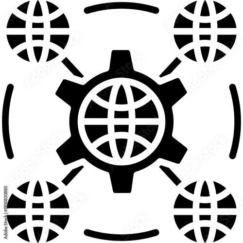 Network Interoperability Vector Icon