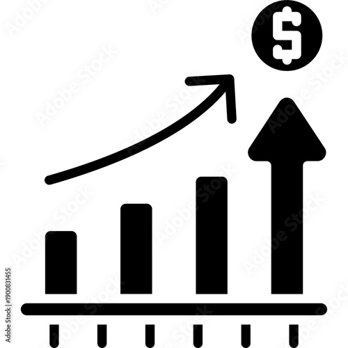 Revenue Growth Vector Icon