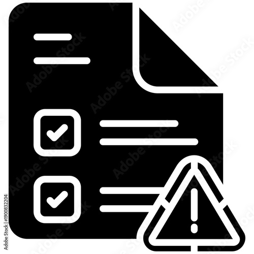 Compliance Risk Vector Icon