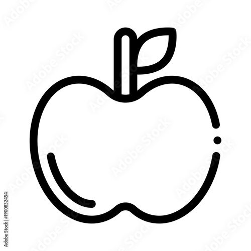apple line icon