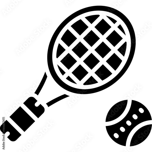 Tennis racket Vector Icon