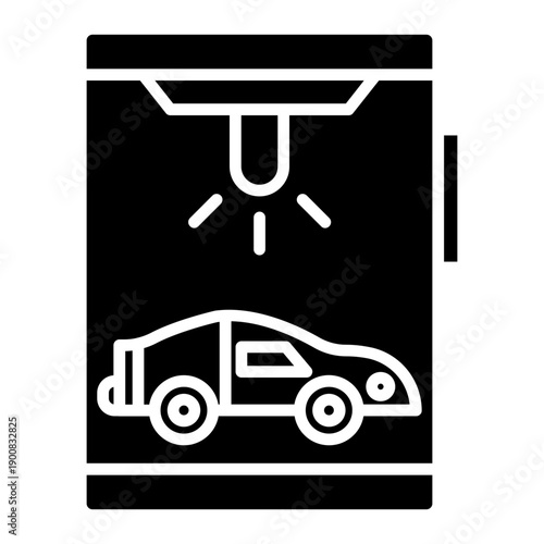 Car Wash App Vector Icon