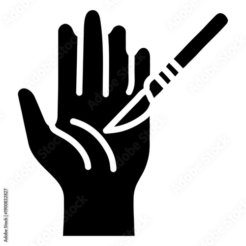 Carpal Tunnel Surgery Vector Icon