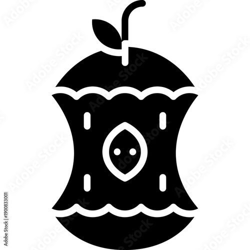 Rotten Apple Vector Icon