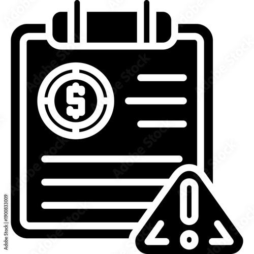 Corrupt Clipboard Vector Icon