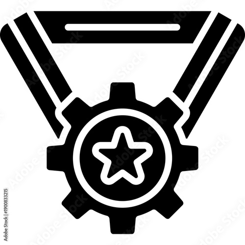 Tarnished Medal Vector Icon