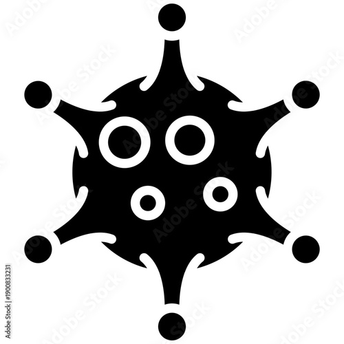 Virus Cell Vector Icon
