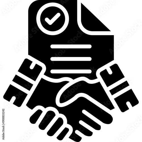 Smudged Contract Vector Icon