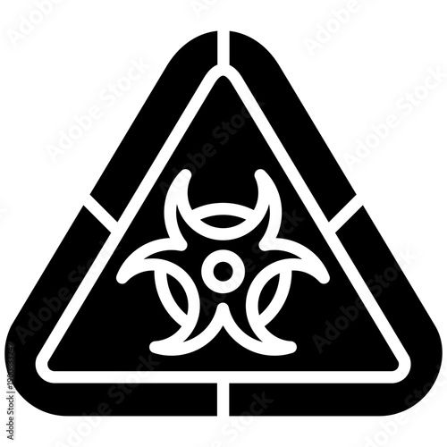 Biohazard Symbol Vector Icon