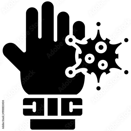 Contaminated Hands Vector Icon