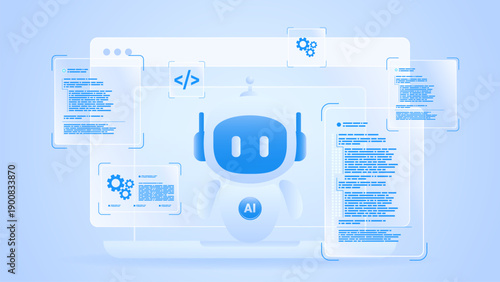 AI workflow automation artificial intelligence. ai agent dashboard automation system with processing, data analytic flow, coding steps and process flow.