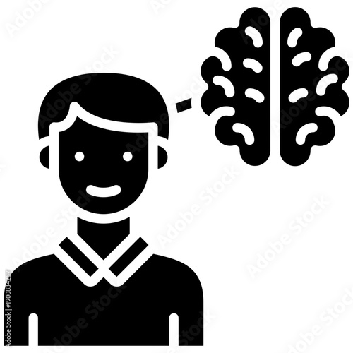 Human Brain Vector Icon