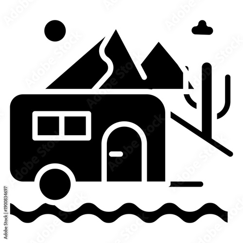 Caravan Vector Icon