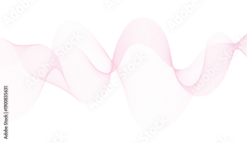 Dynamic flowing wave lines design element. Futuristic technology and sound wave pattern. 