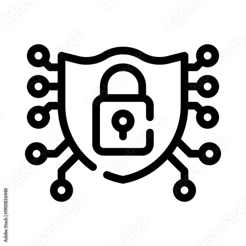cybersecurity line icon