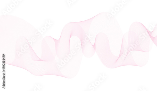 Elegant Abstract Wave Background Minimalist Pink Lines on White vector