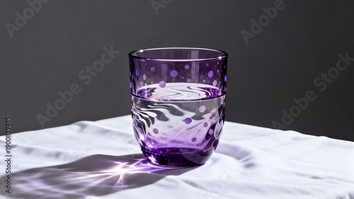 PurpleGlassWithWater