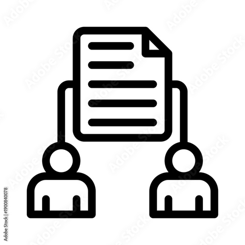 document share line icon