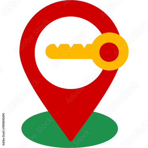 Location pin symbol
