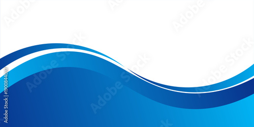 Abstract blue wavy business style background. Vector illustration eps 10