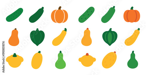 Colorful Gourd Icons