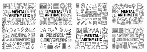 Mental arithmetic education tools and symbols
