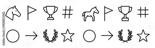 Minimalist Hippodrome Icons