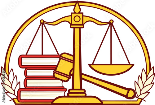 Justice Concept Illustration. Legal Justice Design Artwork. Courtroom Justice Scene. Lady Justice Illustration. Scales of Justice Concept Design. Modern Justice Illustration. Judicial System Justice