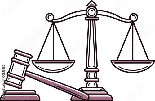 Justice Concept Illustration. Legal Justice Design Artwork. Courtroom Justice Scene. Lady Justice Illustration. Scales of Justice Concept Design. Modern Justice Illustration. Judicial System Justice