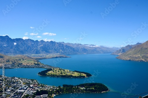Lake Wakatipu in Queenstown New Zealand