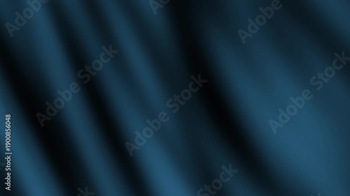 Hypnotic dark blue and black contour of fluid waves. Abstract animation of transitions in the form of waves.
