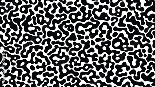 Intricate black and white abstract patterns creating a mesmerizing visual effect Vector