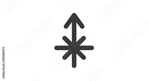 Black Arrow Pointer Symbol Icon.
