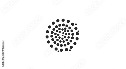 Black dots in circular pattern.