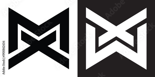 Professional Innovative Initial DM logo and MD logo. Letter DM or MD Minimal elegant Monogram. Premium Business Artistic Alphabet symbol and sign stock illustration