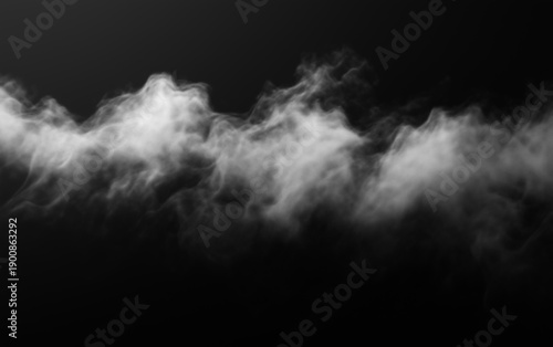 Ethereal cinematic cloud formation with soft diffusion against dark