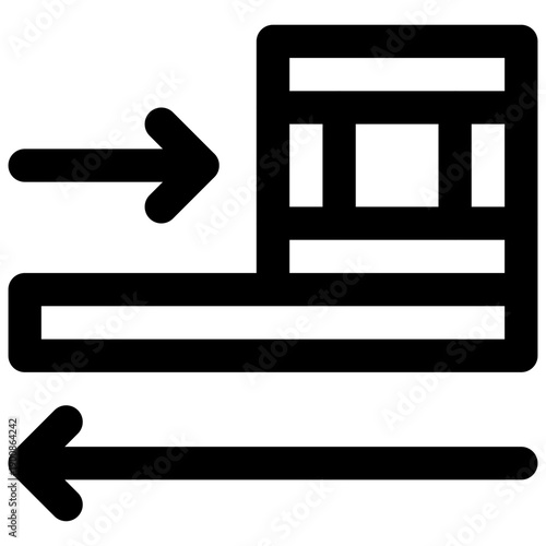 Friction. Editable stroke vector icon.