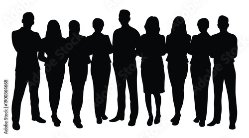  male executive leader with his team displaying