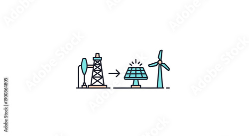 Transition from Fossil Fuels to Renewable Energy.