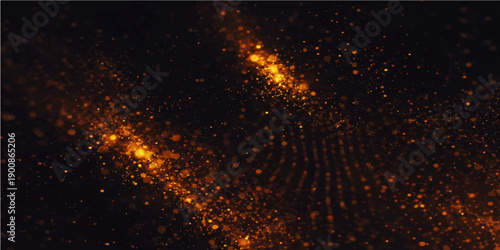 Abstract black and white background featuring a cosmic explosion of light and fire with swirling stardust and energy across the dark universe